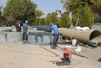 اصلاح شبکه فاضلاب بلوار طالقانی شاهین شهر به روش نوین و مکانیزه TBM